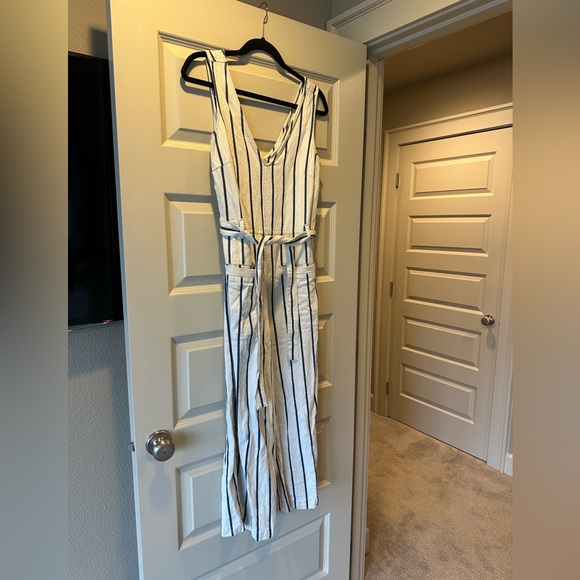 Madewell Striped Pull on Jumpsuit in Marta Stripe - Picture 7 of 12